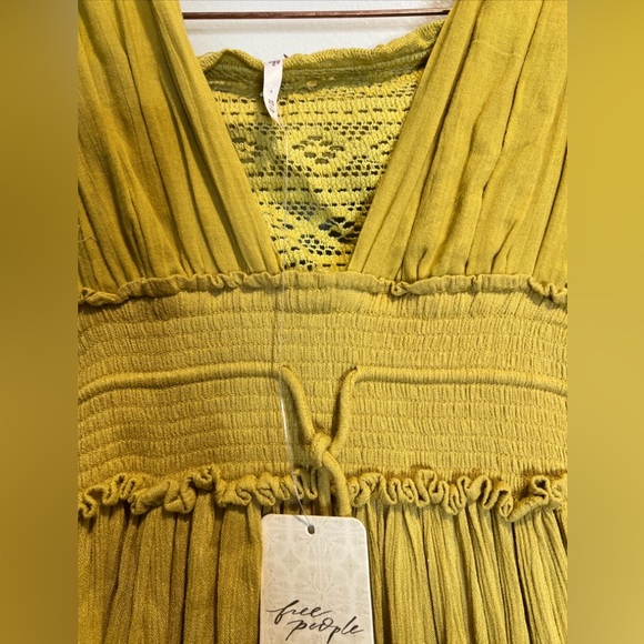 Free People Endless Summer Santa Maria Crochet Inset Beach Maxi Dress - Picture 5 of 6